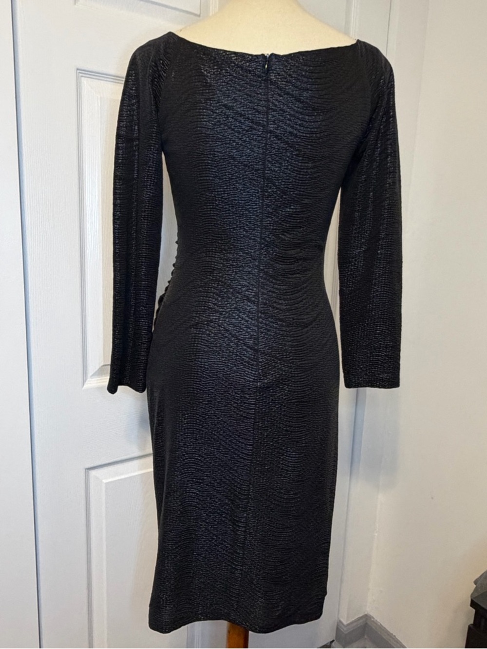 David Meister Metallic Rhinestone Dress - Picture 6 of 11